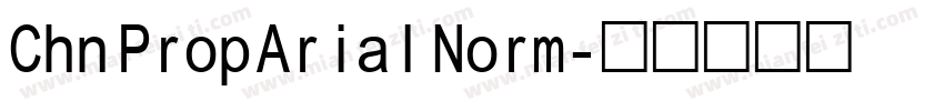 Chn Prop Arial Norm字体转换